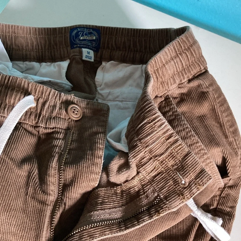 J Crew Sporting Life Corduroy Slim Cord Dock Pant Size M Brown Cotton Fits 32W